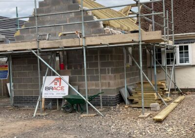 home extension brickwork
