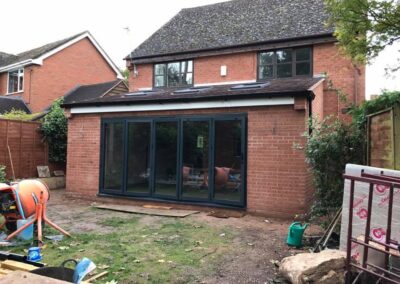 house extension with large bifold doors