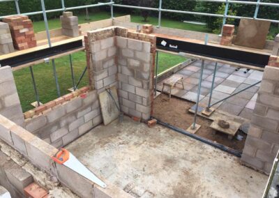 small home extension building work